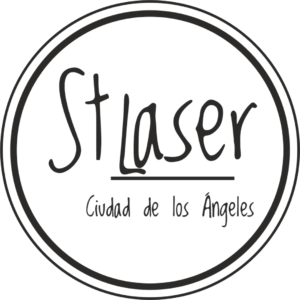 logo st-laser blanco